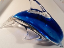 Delphin aus Glas, 20 cm