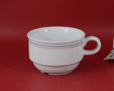 Thomas Trend - Kaffeetasse 0,16 L. grau/rot Band Hotel Porzellan stapelbar