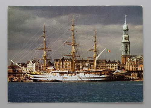 Postkarte hamburg hafen - hamburg,,