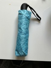 Knirps Regenschirm Taschenschirm  türkis gemustert