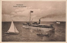 AK Norddeich Dampfer nach
