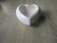 Keramik Pflanztopf in Herzform weiß