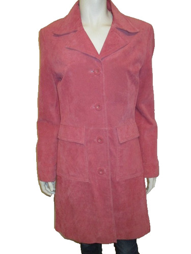 Rosa zero ledermantel - rosa,