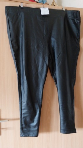 Damen kunstleder hose - damen, schwarz