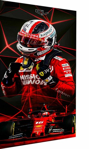 Leinwand ferrari leclerc - ferrari,