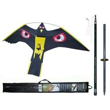 Vogelscheuche Vogelschreck Raubvogel-Drache Habicht mit 4 Meter Teleskopstab