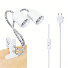 Doppelkopf E27 Klemmleuchte