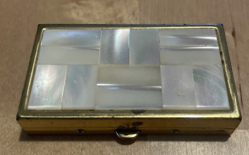 Vintage pillendose messing - pillendose,