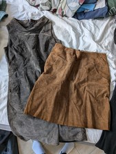 Echtleder Bekleidungspaket Kleid Und rock 38