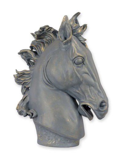 Skulptur pferdekopf aus - skulptur,