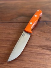 Bark River Knives: Bravo 1 - CPM CruWear - Blaze Orange G-10
