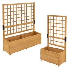 Pflanzkasten mit Rankgitter