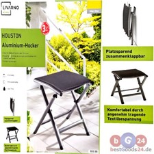 Aluminium Hocker Fußhocker Klappbar Campinghocker Sitzhocker Klapphocker