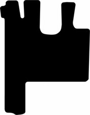 Fußmatte Liebherr T33-10 S Teleskoplader Baujahr 2017-2019 Gummi