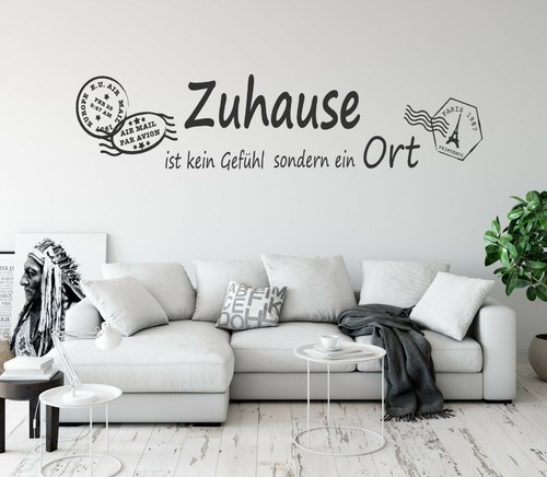 Wandtattoo zuhause ist kein - wandtattoo,