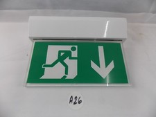 Notausgang Notlicht Fluchtwegleuchte Acyrl B=380 H=260mm Leuchtstoffröhre 8W A26