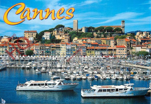Ansichtskarte cannes hafen - ansichtskarte, ~