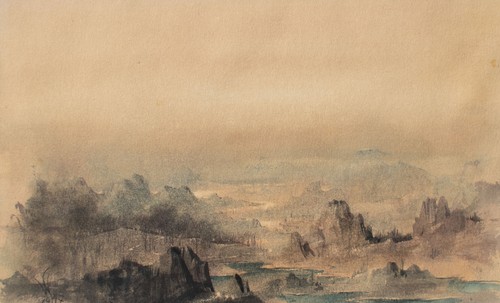 Willi schmid landschaft - schmid, fluß