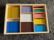 Rechenstäbchen aus Holz