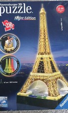 Ravensburger 216 Teile 3D Puzzle Night Edition Eiffelturm bei Nacht Paris 125791