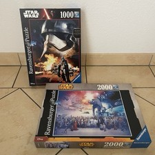 Ravensburger Star Wars Puzzle 1000 T. Nr. 19554 & 2000 T. Nr. 16701 Vollständig!