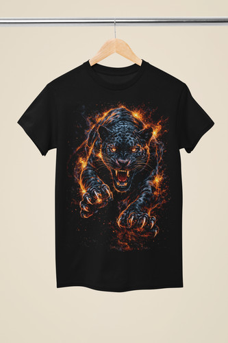 Black panther attack graphic - black,