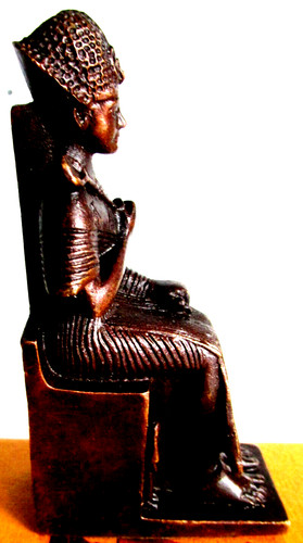 Bronze statuette pharao h - bronze-statuette,