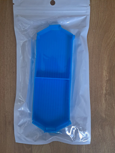 Blaue kunststoff stapelbox - blaue, kunststoff-stapelbox
