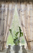 Landhaus Gardine Set 2St weiß