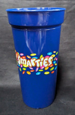Smarties Becher, Nestlé, Plastik, blau mit  Smarties, 0,5l, selten!