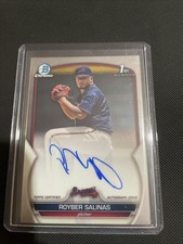 2023 Bowman Chrome Royber Salinas 1st Prospect Auto #CPARSS Braves