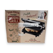 Bestron Elektrogrill Paninigrill Kontaktgrill 700 Watt APM123Z schwarz