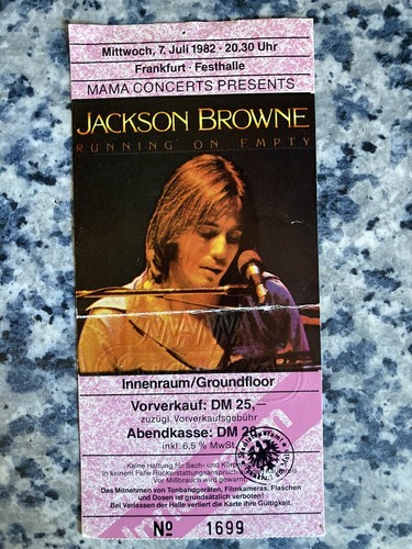 Jackson brown konzertticket - jackson,