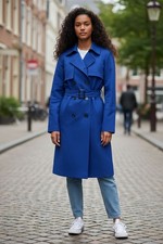 Damen Trenchcoat Kurzmantel