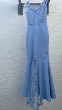 Abendkleid lang Blau 