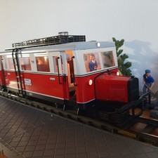 LGB 2066 – Wismarer- Schienenbus  von 1982 in OVP mit Fahrgästen - NEUWERTIG!