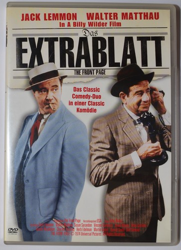The front page - the, (extrablatt)