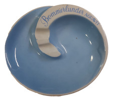 Werbe  Aschenbecher Porzellan Altenkunstadt BOMMERLUNDER Aquavit um 1970
