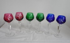 6 Römer Likör Gläser Bleikristall.