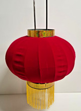 2× Chinesische Stoff-Lampions