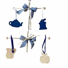 „Landhausstil“ Fenster Mobilé, Baum - zum Aufhängen + 5 Motive