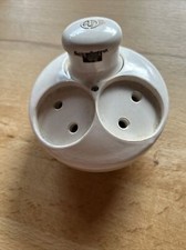 Bakelit Steckdose Dreier Mit Stecker