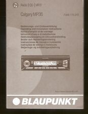 BLAUPUNKT Bedienungsanleitung f Radio cd mp3 Calgary MP36 Ausgabe 2006