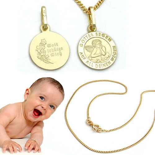 Baby taufe schutz engel gold - baby,