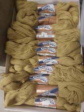 550g / 11x Seide & Wolle Busse Wolle olivgrün selten