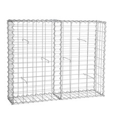 Gabione Steingabionen Steinkorb Gabionen Wand Drahtkorb 100 x 80 x 20 cm