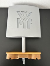 Altes WMF Werbeschild Werbung beleuchtbar Laden Dekoration Metall Holz silber