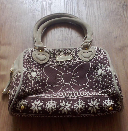 Damen henkeltasche braun beige - henkeltasche, braun/beige