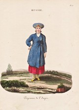 Ingria Russia Russland Russie costume Tracht costumes Aquatinta 1820