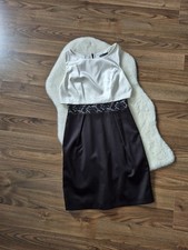 Etuikleid Schwarz-Weiß s